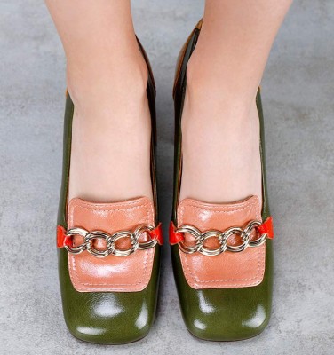 PETREL DARK GREEN CHiE MIHARA shoes