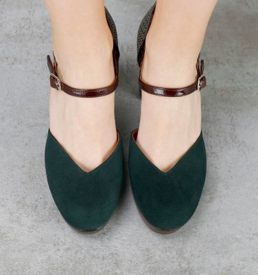 YEDI DARK GREEN CHiE MIHARA shoes