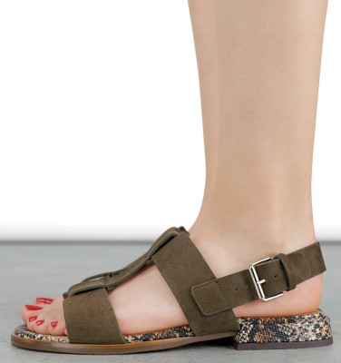 WAYWAY GREEN CHiE MIHARA sandals