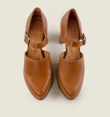 FACET BROWN CHiE MIHARA shoes