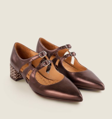 JERSEY BROWN CHiE MIHARA shoes