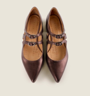 JERSEY BROWN CHiE MIHARA shoes