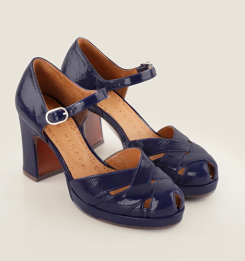 DEMIN NAVY CHiE MIHARA zapatos