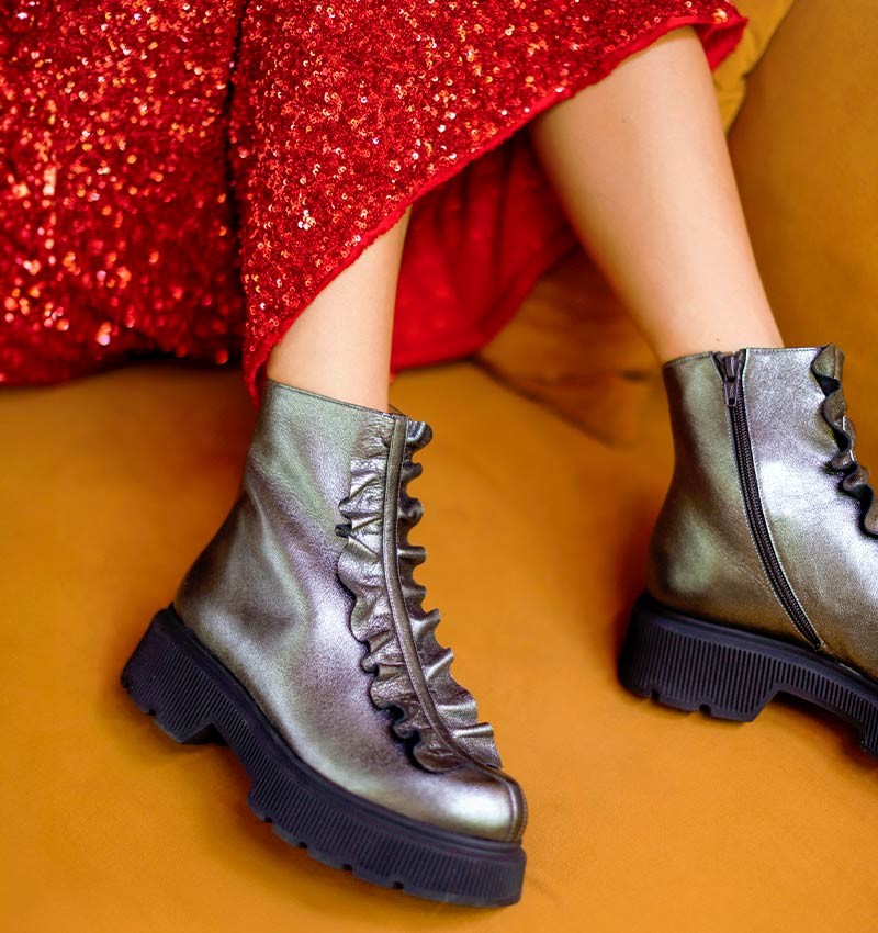 Chie Mihara QAKU GREY boots Fall Winter Collection