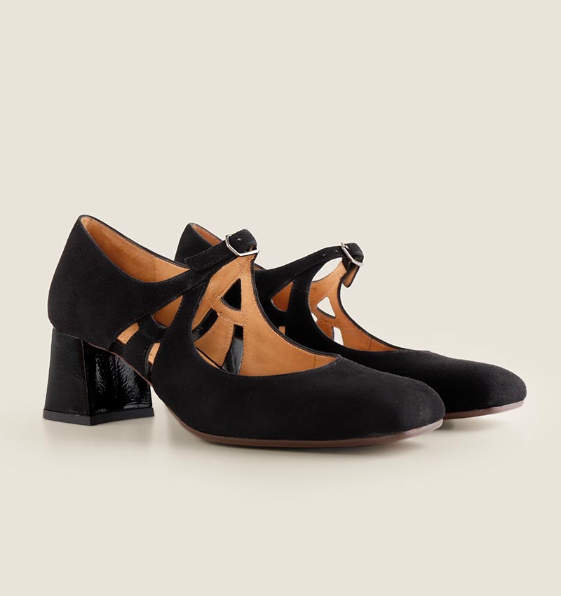 VYVYSTA BLACK SUEDE CHiE MIHARA chaussures