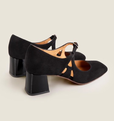 VYSTA BLACK SUEDE CHiE MIHARA shoes