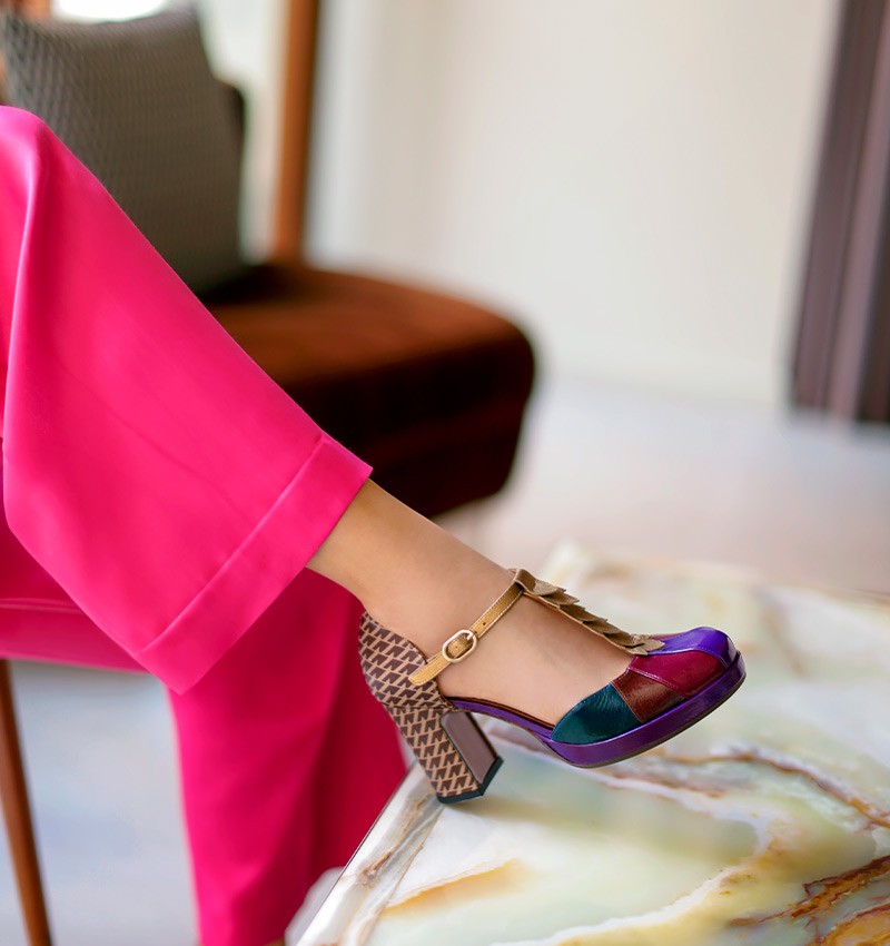 DAFABA PURPLE CHiE MIHARA zapatos