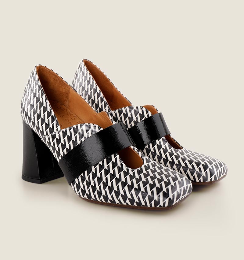 ORION BLACK & WHITE CHiE MIHARA zapatos