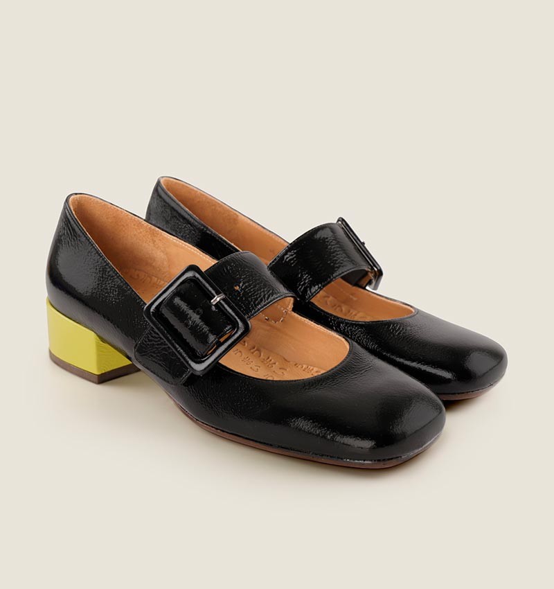 UNARI BLACK LIME CHiE MIHARA chaussures