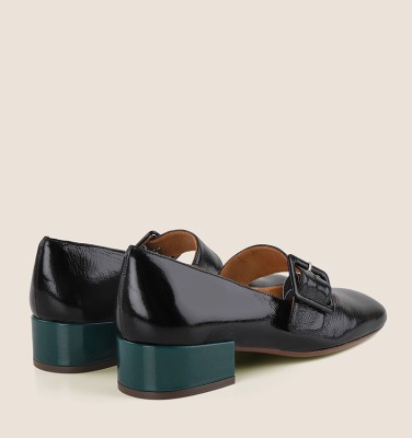 UNARI BLACK GREEN CHiE MIHARA shoes