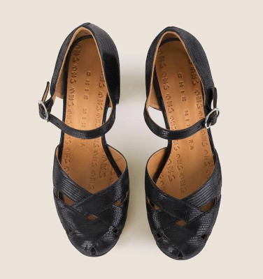 YEMIN BLACK CHiE MIHARA shoes