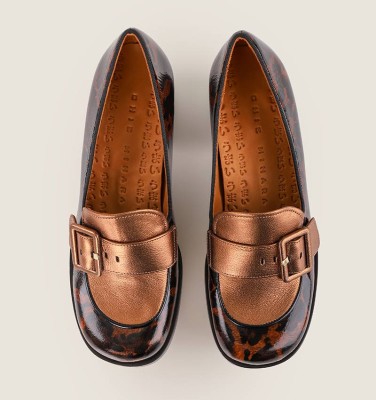 TEISIN BROWN & COPPER CHiE MIHARA zapatos