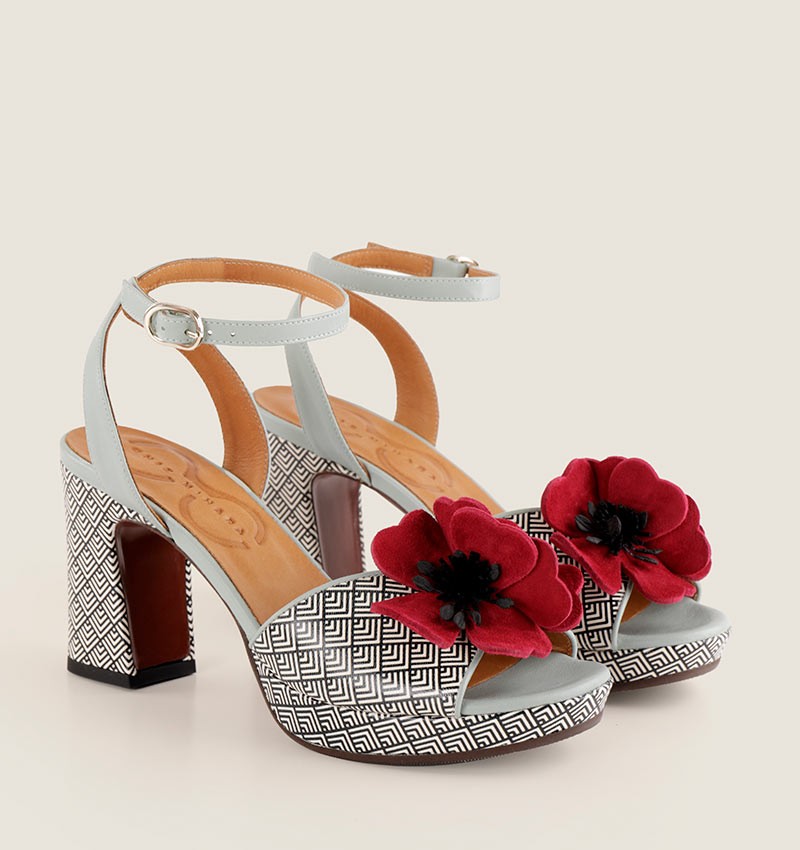 KASKI LIGHT BLUE CHiE MIHARA sandals