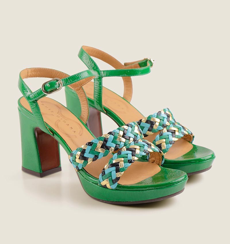 KECIFE GREEN CHiE MIHARA sandals