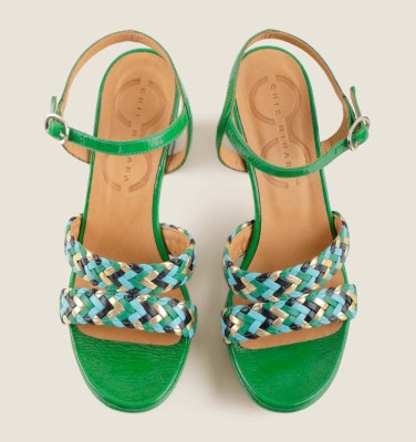 KECIFE GREEN CHiE MIHARA sandals