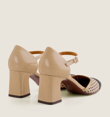 FIZA BLACK-NUDE CHiE MIHARA zapatos