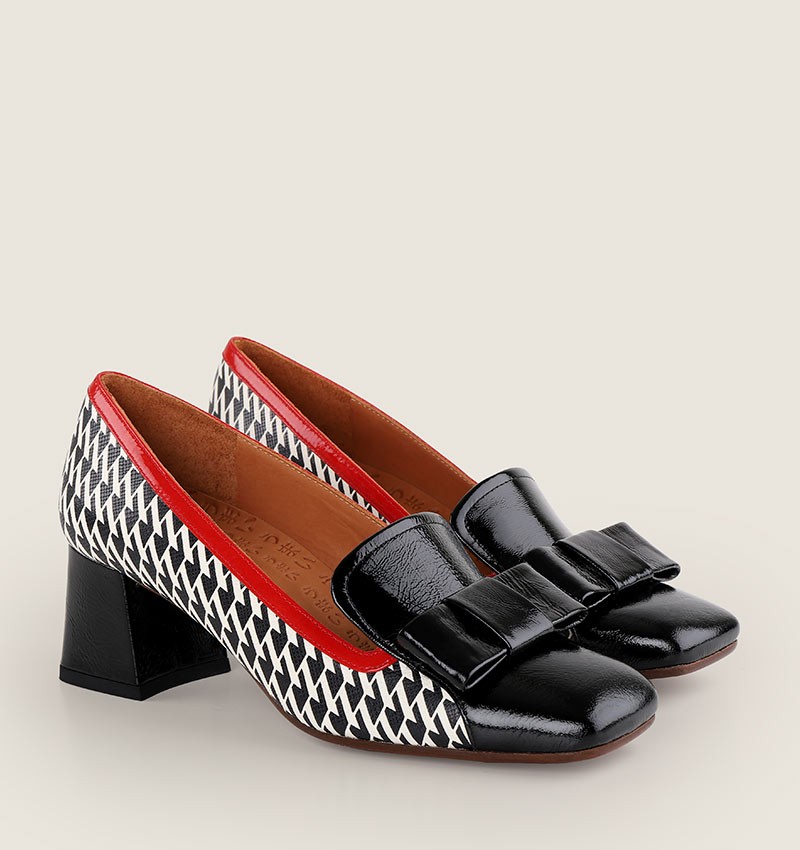 VYLANO BLACK RED CHiE MIHARA zapatos