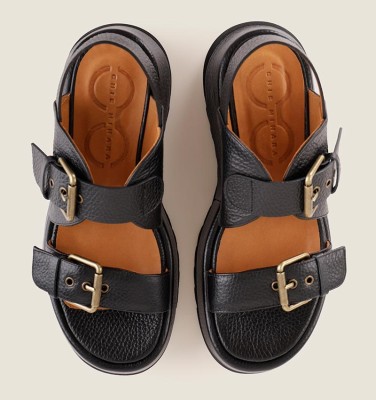 IBERIA BLACK CHiE MIHARA sandals