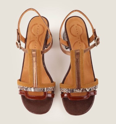 LALUCE BROWN CHiE MIHARA sandals