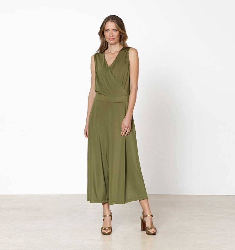 MAR JUMPSUIT GREEN CHiE MIHARA Chie Mihara | Official Store |Spring-Summer '25