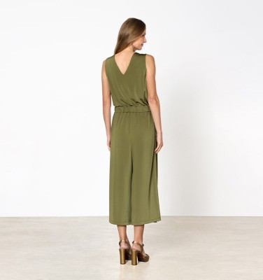 MAR JUMPSUIT GREEN CHiE MIHARA Chie Mihara | Official Store |Spring-Summer '25