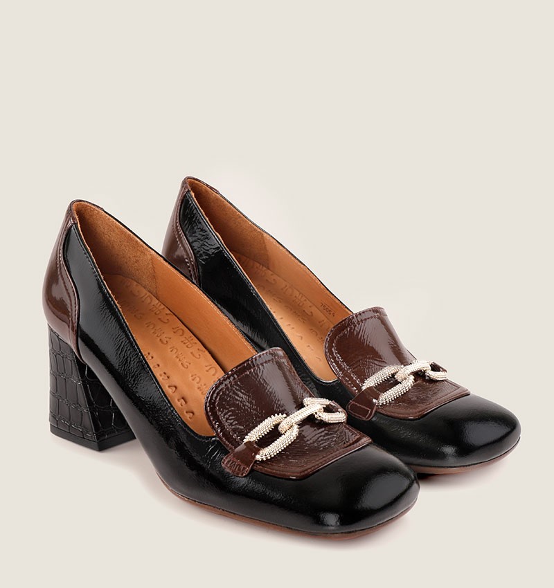 SOTEL BLACK AND BROWN CHiE MIHARA chaussures