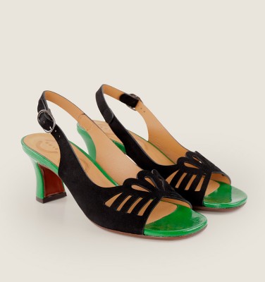 NEIO BLACK & GREEN CHiE MIHARA sandalias