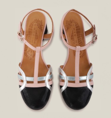 FENDY BLACK AND PINK CHiE MIHARA shoes