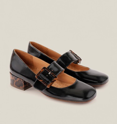 UNARI BLACK AND BROWN CHiE MIHARA shoes