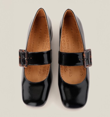 UNARI BLACK AND BROWN CHiE MIHARA shoes